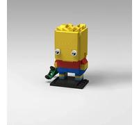The Simpsons Stile Lego MOC BrickHeadz Building Blocks Homer Bart Action Figure