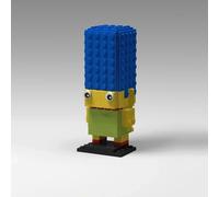 The Simpsons Stile Lego MOC BrickHeadz Building Blocks Homer Bart Action Figure