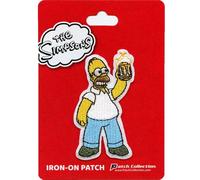 The Simpsons Toppa Homer Birra IN Mano Ricamato Ferro Su