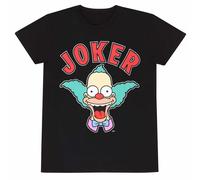 The Simpsons Unisex Adult Krusty The Clown T-Shirt (XL) (Black)