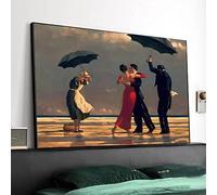 The Singing Butler Pittura a Olio Classica della Tela di Canapa Pittura Wall Art Picture Decor Grafica per Soggiorno Ufficio Stampa Artistica 90x115cm(35.4x45.3in) Con Cornice
