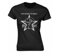 The Sisters of Mercy 1984 Logo Donna/Nero/T-Shirt/Classic/Tee/Regalo, Nero , L