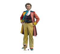 The Sixth Doctor Who Grandezza Naturale Sagoma di Cartone Colin Baker E Mini