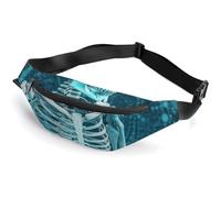 The Skeleton of Color Space Marsupio con tracolla regolabile, leggera borsa a tracolla da viaggio, mini marsupio per corsa e palestra