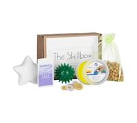 The Skillbox - Set di assistenza per adulti e adolescenti in caso di stress, attacchi di panico, condizioni di stress - Skillset con: anelli per agopressione, palline antistress, plastilina