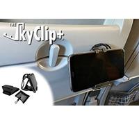 The SkyClip + Supporto per telefono e tablet per viaggi in aereo, casa e ufficio - Supporto per telefono in volo compatibile con iPhone, Android, Kindle e tablet - Accessorio