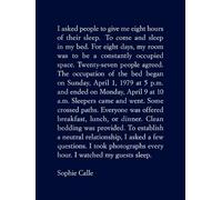 Sophie Calle Sophie Calle: The Sleepers (Copertina rigida) (PRESALE 30/01/2025)