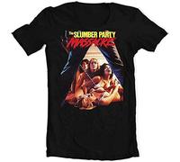The Slumber Party Massacre Retro 1980s Horror Movie Graphic Tee Vintage Tee Round Neck Unisex Tops Men's 100% Cotton Short-Sleeve T-Shirts M