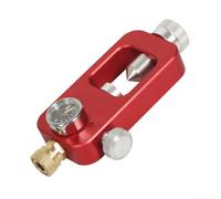 The Smart Diver's Solution Connettore di ricarica per immersioni in lega di alluminio progettato con precisione con letture di pressione integrate (giallo (rosso (quadrante Psi))