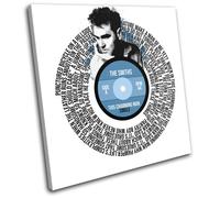 The Smiths Charming Man Song Vinyl Lyrics Record Canvas Wall Art Picture Print