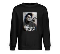 The Smiths Isolate Wildly Organic Men's Long Sleeve Crewneck 100% Cotton Pullover Sweatshirts Black XL