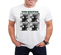 The Smiths Meat is Murder 1985 Four Soldiers Printed Tee Graphic T-Shirt Funny Shirt for Mens White XXL