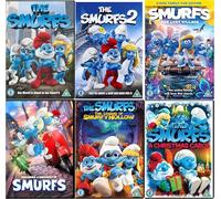The Smurfs 6 Movie DVD Collection - The Smurfs / The Smurfs 2 / The Smurfs: The Legend Of Smurfy Hollow / The Smurf's Christmas Carol / Smurfs: The Lost Village / Smurfs (2025) DVD