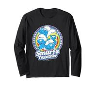 The Smurfs all Around The Rainbow Smurfs Together Maglia a Manica