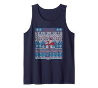 The Smurfs Christmas Smurf Ugly Sweater Design Canotta