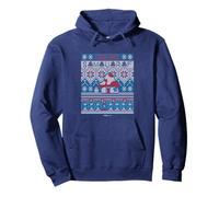 The Smurfs Christmas Smurf Ugly Sweater Design Felpa con Cappuccio