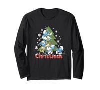 The Smurfs Christmas Tree & Snowflakes Maglia a Manica
