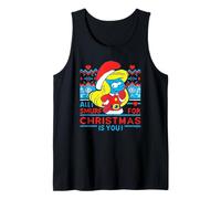 The Smurfs Christmas Ugly Sweater Canotta