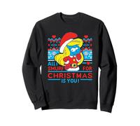 The Smurfs Christmas Ugly Sweater Felpa