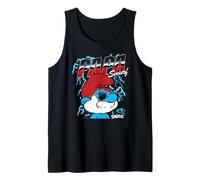 The Smurfs Chrome and Lightning Papa Smurf Retro Cartoon Canotta