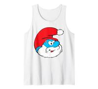The Smurfs Classic Papa Smurf Santa Christmas Hat Canotta