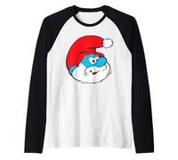 The Smurfs Classic Papa Smurf Santa Christmas Hat Maglia con Maniche Raglan
