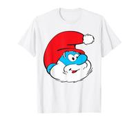The Smurfs Classic Papa Smurf Santa Christmas Hat Maglietta