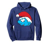 The Smurfs Classic Santa Christmas Hat Felpa con Cappuccio