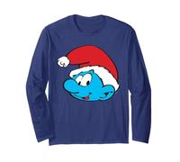 The Smurfs Classic Santa Christmas Hat Maglia a Manica