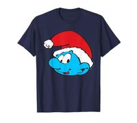 The Smurfs Classic Santa Christmas Hat Maglietta