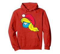 The Smurfs Classic Smurfette Santa Hat Felpa con Cappuccio