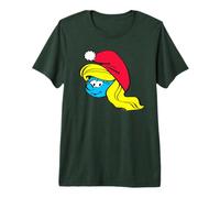 The Smurfs Classic Smurfette Santa Hat Maglietta Premium