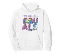The Smurfs Climbing We Are all Equals Felpa con Cappuccio