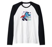 The Smurfs Dracula Smurf Vampire Halloween Maglia con Maniche Raglan