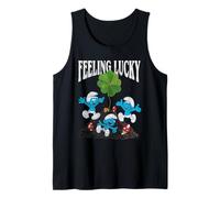 The Smurfs Feeling Lucky Shamrock St. Patrick's Day Cartoon Canotta