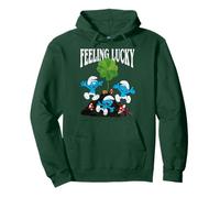 The Smurfs Feeling Lucky Shamrock St. Patrick's Day Cartoon Felpa con Cappuccio