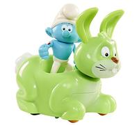 The Smurfs Figure Smurfs Hefty on Bucky Puffo Forzuto con Veicolo a Retrocarica, 30874