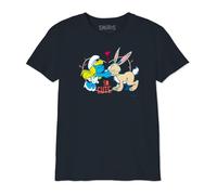 The Smurfs Gismurfts019 T-Shirt, Navy, 12 Anni Bambine e Ragazze