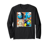 The Smurfs Halloween Dress Up Pop Art Retro Cartoon Maglia a Manica