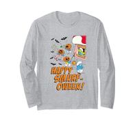 The Smurfs Happy Smurf-oween Halloween Pumpkin Retro Cartoon Maglia a Manica