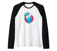 The Smurfs I Don't Smurf Around Retro Cartoon Maglia con Maniche Raglan