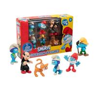THE SMURFS I PUFFI - Set Composto Da 6 Personaggi Puffi, Con Bubble, Firefly, Grande Puffo, Contadino, Gargamella e Birba Da 5,5 Cm, Per Bambini A Partire Dai 3 Anni