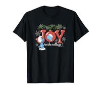 The Smurfs Joy to The Village Smurf Christmas Maglietta