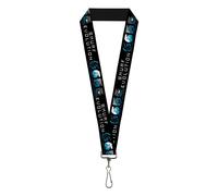 The Smurfs Lanyard, Smurf Evolution From Paper to Metaverse Smiling Face Black,