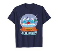 The Smurfs Merry Christmas Let It Smurf Maglietta