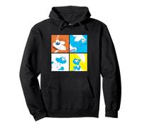 The Smurfs Movie Puffetta Azrael Colour Tile Montage Felpa con Cappuccio