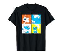 The Smurfs Movie Puffetta Azrael Colour Tile Montage Maglietta