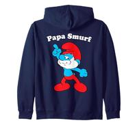 The Smurfs Papa Smurf Strike a Pose Dad Felpa con Cappuccio