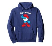 The Smurfs Papa Smurf Strike a Pose Dad Felpa con Cappuccio