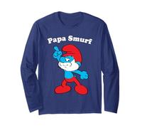 The Smurfs Papa Smurf Strike a Pose Dad Maglia a Manica